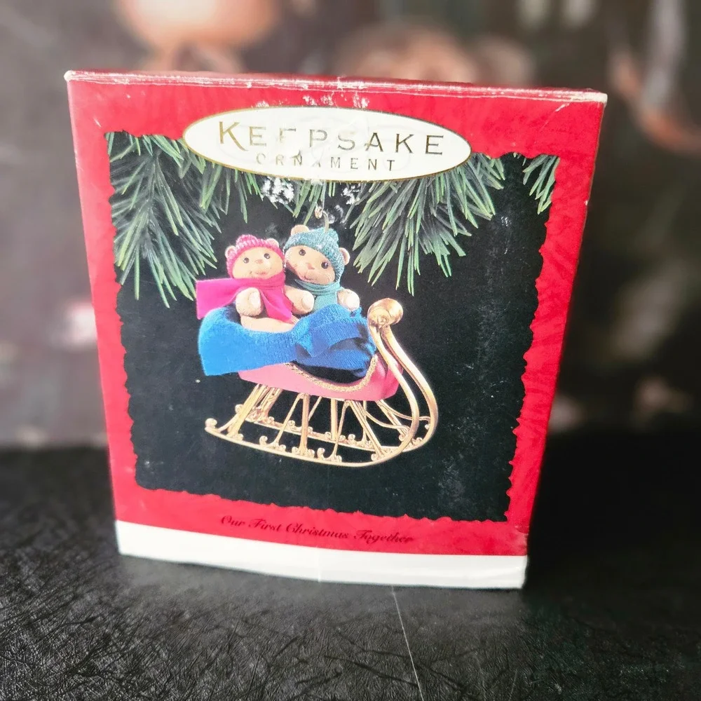Vtg Hallmark Keepsake Our First Christmas Together‎ Ornament - 1994 - With Box
